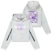Kids' Long Sleeve Loose Pullover Letter Print Drawstring Hooded Sweatshirt