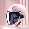 2025 Motorcycle Helmet Woman Electric Motor Car Scooter Bike  Half Helmet Anti Safety Hat Bicycle Cap With Goggles Men