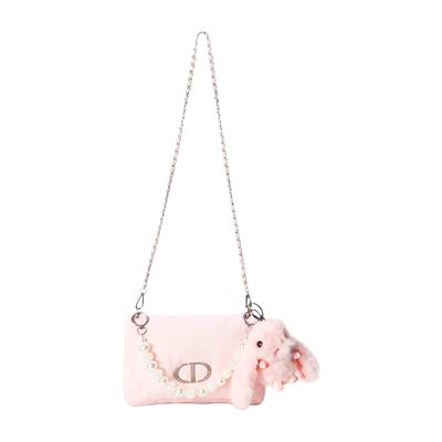 Borsa [Borsa Cosmetica Personalizzata] Coniglio Rosa Fresca Carina Vitalità Dopamina Artistica Dolcezza Nicchia High-end Tendenza Pendolarismo Appuntamento Portatile Francese