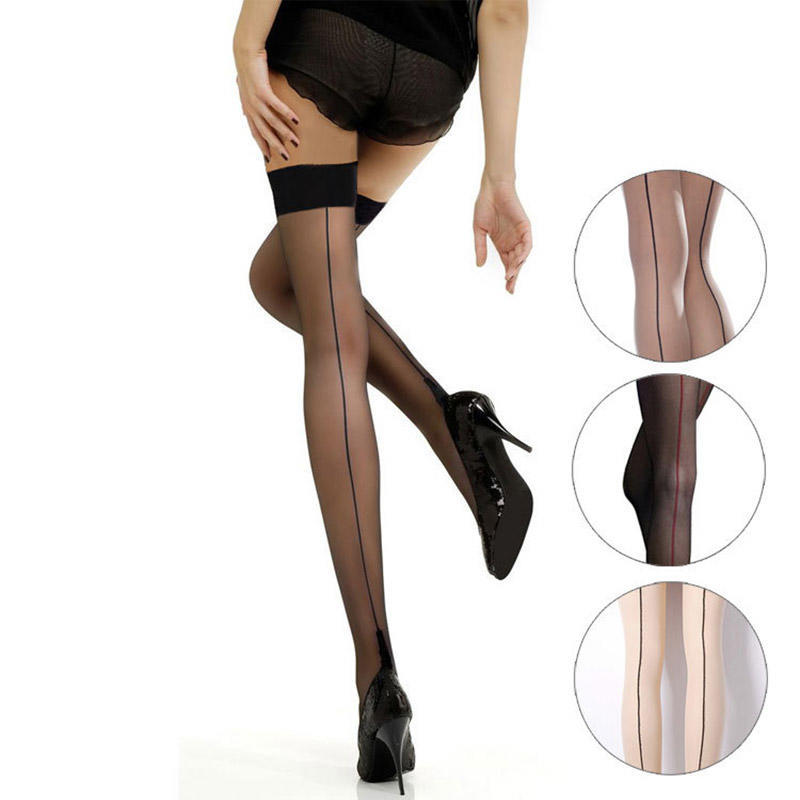Summer Women Sexy Thigh High Stocking Over The Knee Socks Sexy Fashion Thin Hosiery Stay Up Stockings Leggings
