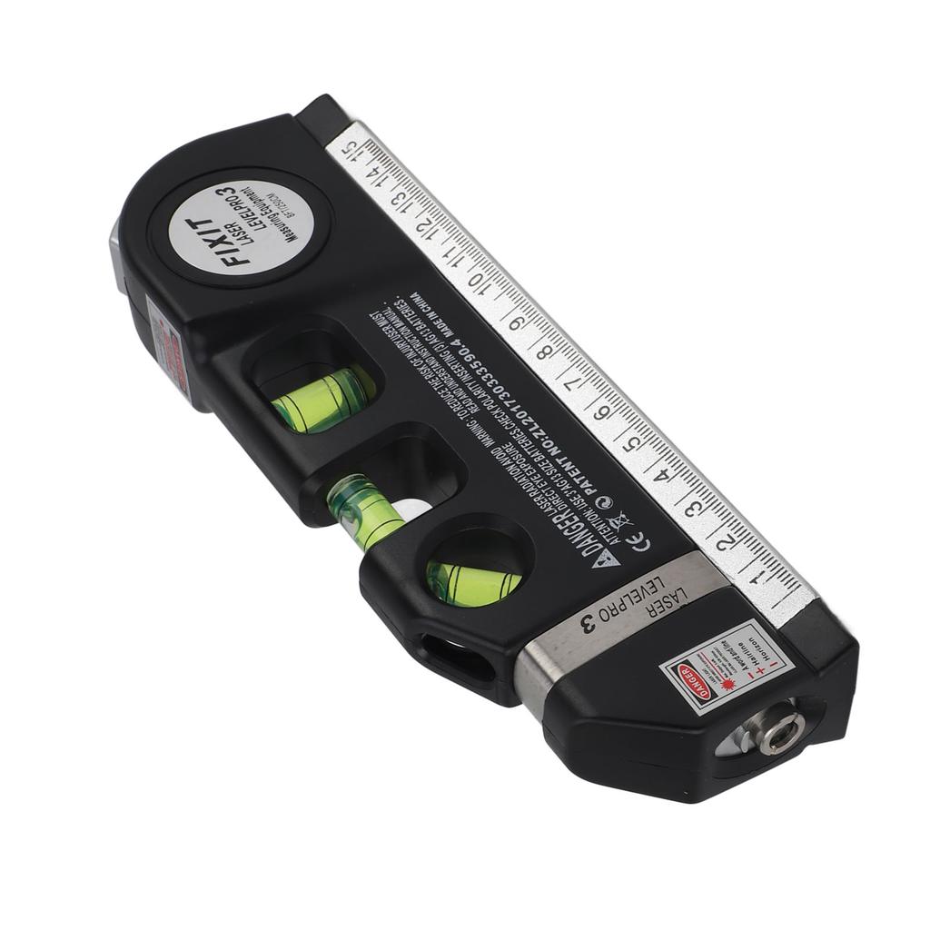 Level Line Tool 3 in 1 Multifunctional Cross Line Measure Tape Ruler for Home Decoration