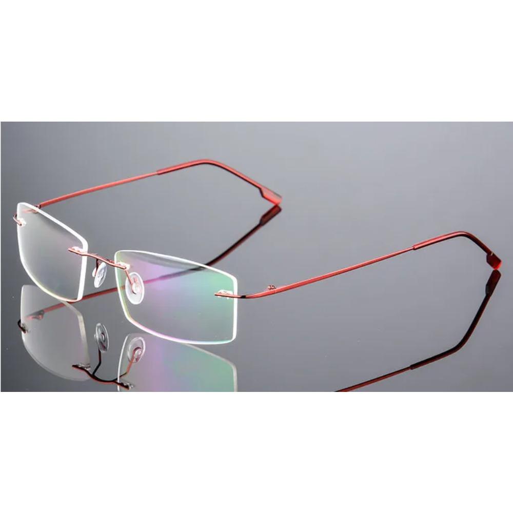 Titanium Myopia glasses for men women rimless frame prescription glasses near-sighted myopia eyeglasses Anti-blue Light Eyewear