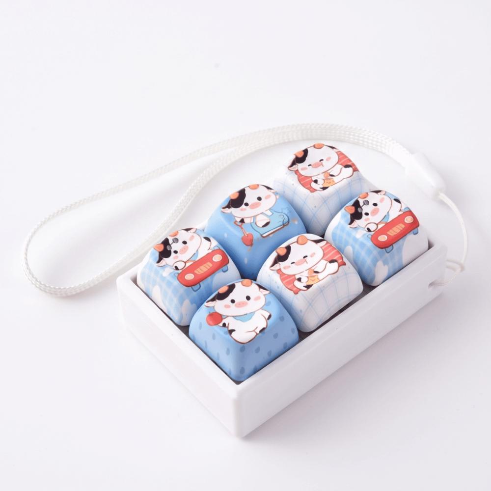 Sensory Clicky Button Keyboard Clicker Toy Keyring Keyboard Button Clicker Key Chain Pendant