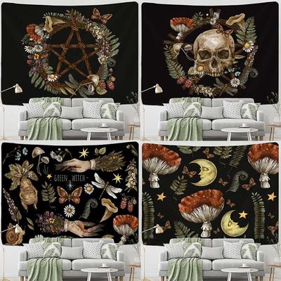 Retro Psychedelic Mushroom Tapestry Office Living Room Tapestry Home Wall Decoration Tapestry