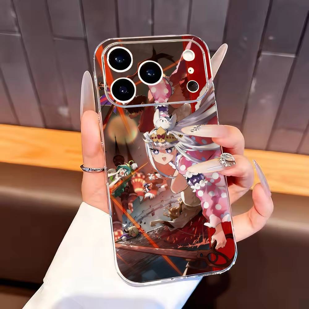 

Sleepy Demon C-Castle Phone Case For iPhone17,16,15,14,13,12,11 Plus,Pro Max Soft Transparent Cover iPhone16se4