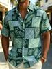 Men's Classic Bohemian Paisley Print Casual Shirt, Breathable Top For Summer Leisure Beach Gathering And Daily Everyday Wear