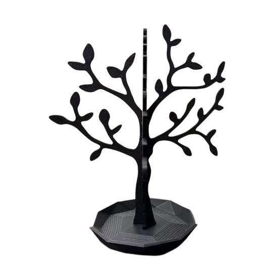 Umbra Studio Jewelry Holder Tree, 3D Printed Stand Dish, Modern Organizer for Earrings Necklaces Rings