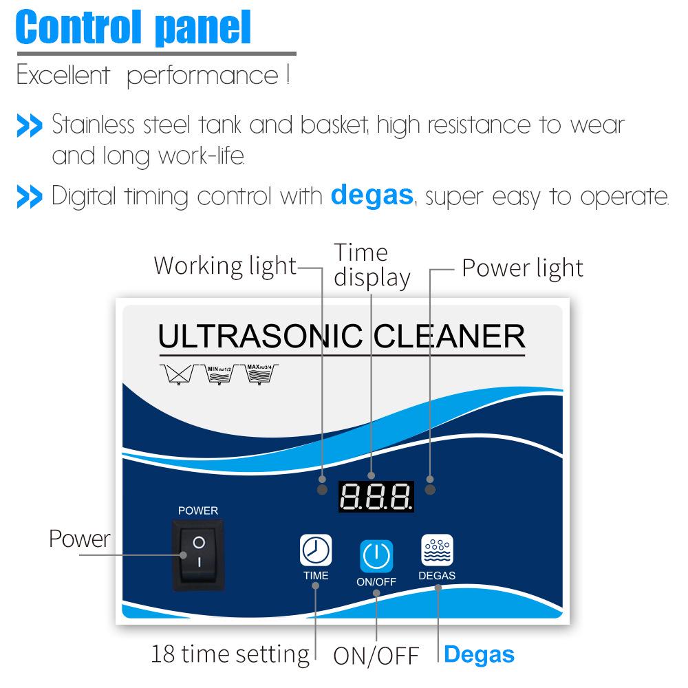 Compact Ultrasonic Cleaner for Jewelry, Glasses, Dentures, Watches & Circuit Boards
