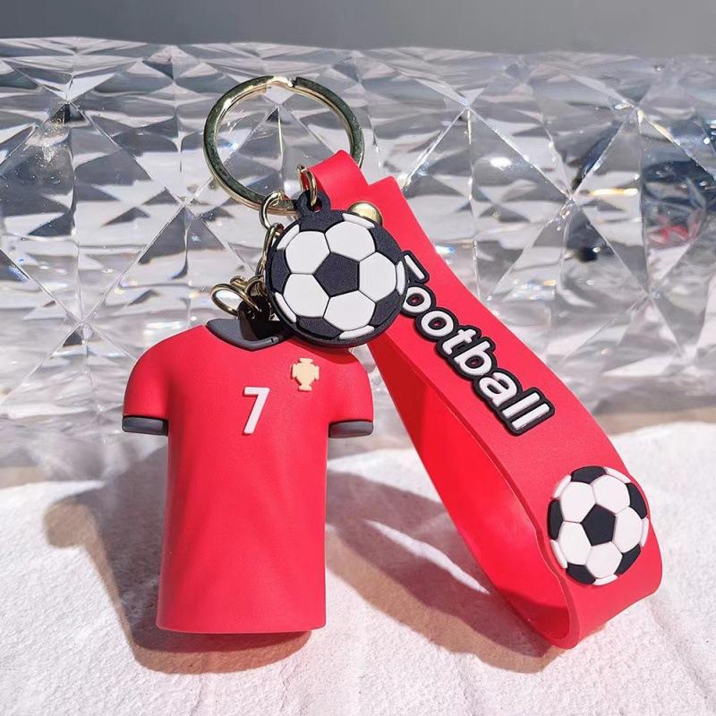 Football Cup Cartoon Jersey Keychain Backpack Pendant Creative Star Accessories Gift