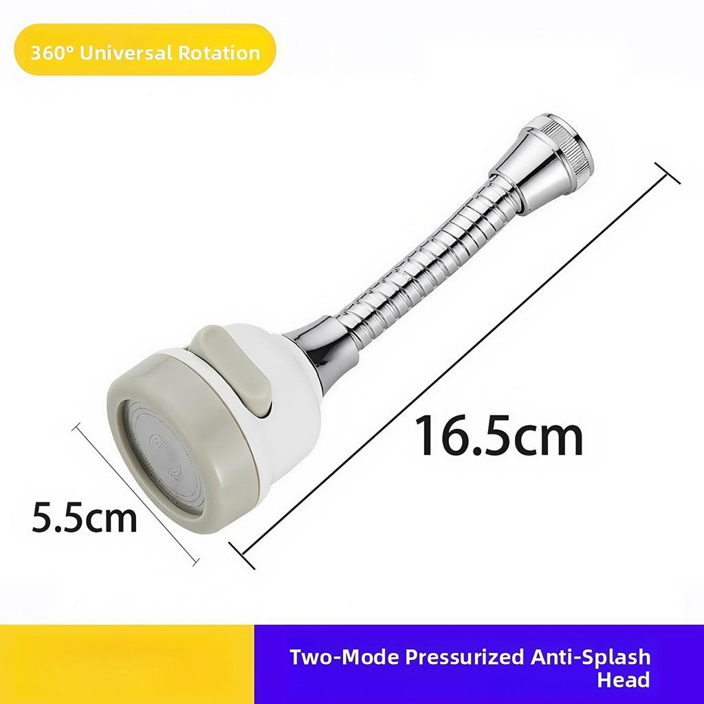 3 Modes Splash Proof Kitchen Faucet Head Shower Diffuser Rotatable Booster Faucet Kitchen Household Bathroom Accessories
