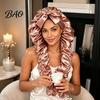 Cappello da Notte Antiscivolo Senza Calore per Arricciare i Capelli per Donne, Fascia Regolabile per Riccioli Confortevole, Cuffia in Raso, Doppio Strato per Dormire, Medio, Lungo