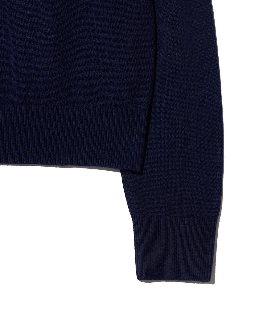 YALE Women'S Comfort Wool Round Knit_Navy