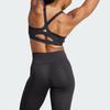 Adidas TLRD Impact Luxe Zip Bra Solid Logo High-Intensity Cross-Training Quick-Dry Sports Bra Women underwear Black IL2911
