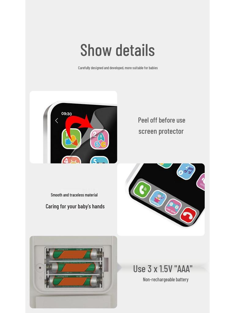 Children's Educational Toy: Multi-Mode Musical Touchscreen Phone Model