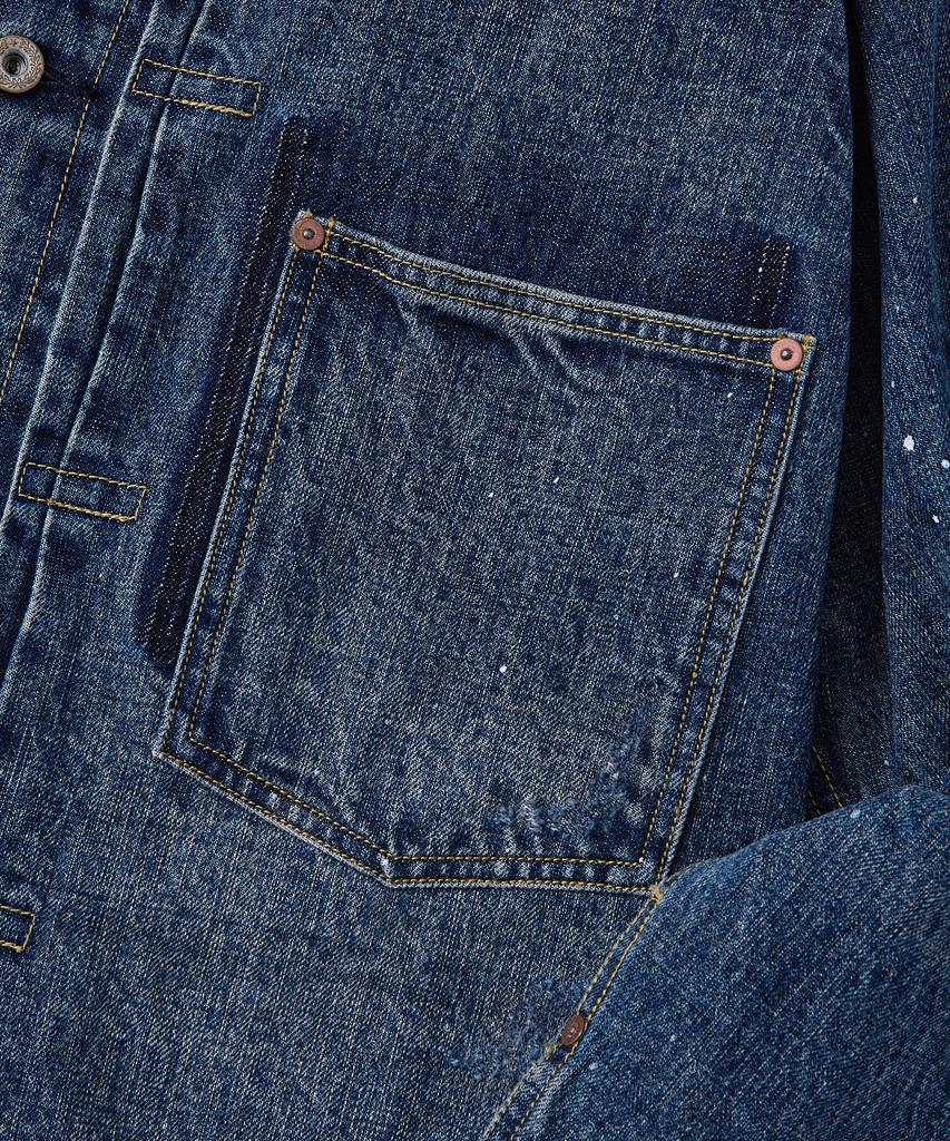 OUTSTANDING W.W. Ii Selvedge Denim 1St Jacket_Repair Blue