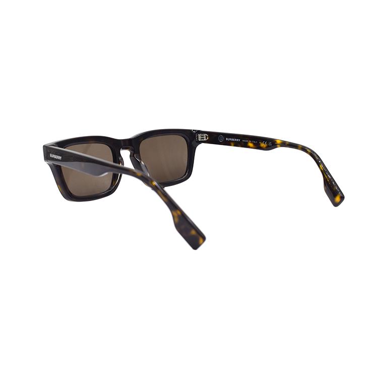 Burberry B. Stripe Minimalist Square Sunglasses Men Sunglasses Tortoise B4403-F-3002/73