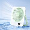 Desktop Wall Fan 1200mAh 5 Speed Digital Display USB Rechargeable Personal Cooler Strong Wind Low Noise for Home Office Dorm