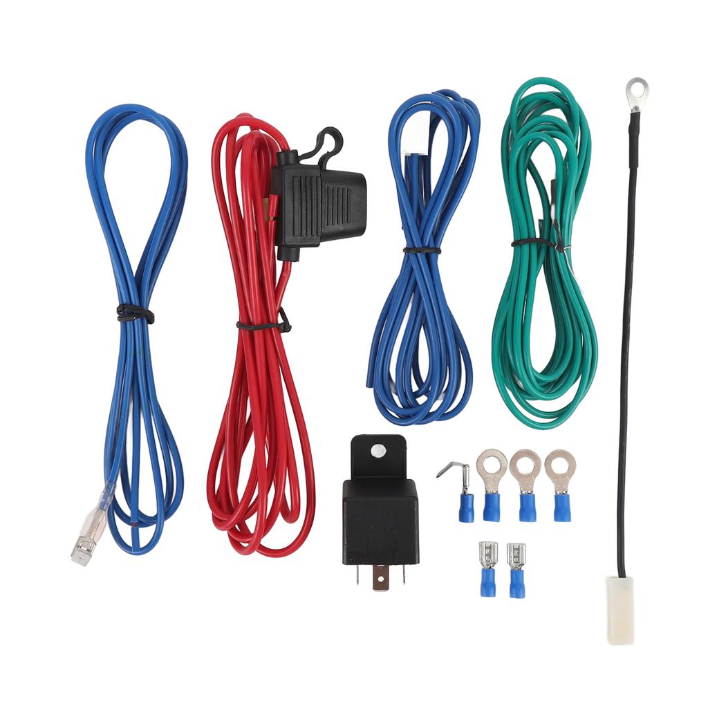 12V Fog Light Spotlight Wiring Kit with Relay High Tenacity Deformation Proof for Car Van Truck
