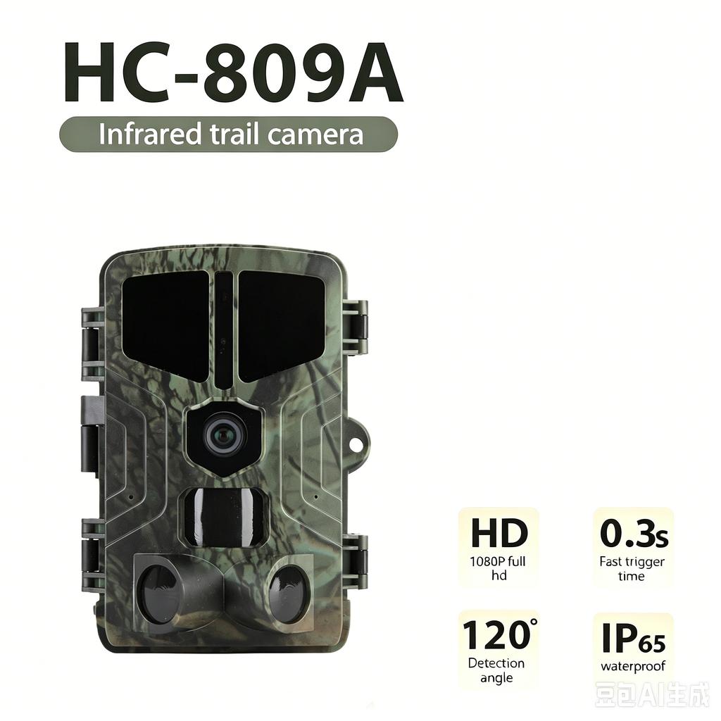 suntekcam HC-809A Trail Camera, 50MP, 4K Video, IP65 Waterproof, 0.2s Trigger