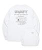BEMIGHTY Hand Lettering Ribbed Sleeve Long Sleeve T-Shirt [White]