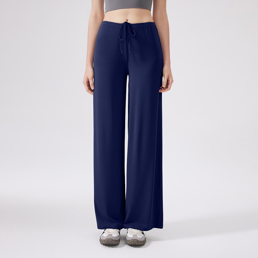 Sweatpants Cool Wide-leg Sports Trousers Antibacterial Loose and Thin Hanging Outdoor Running Yoga Pants Straight-leg Trousers