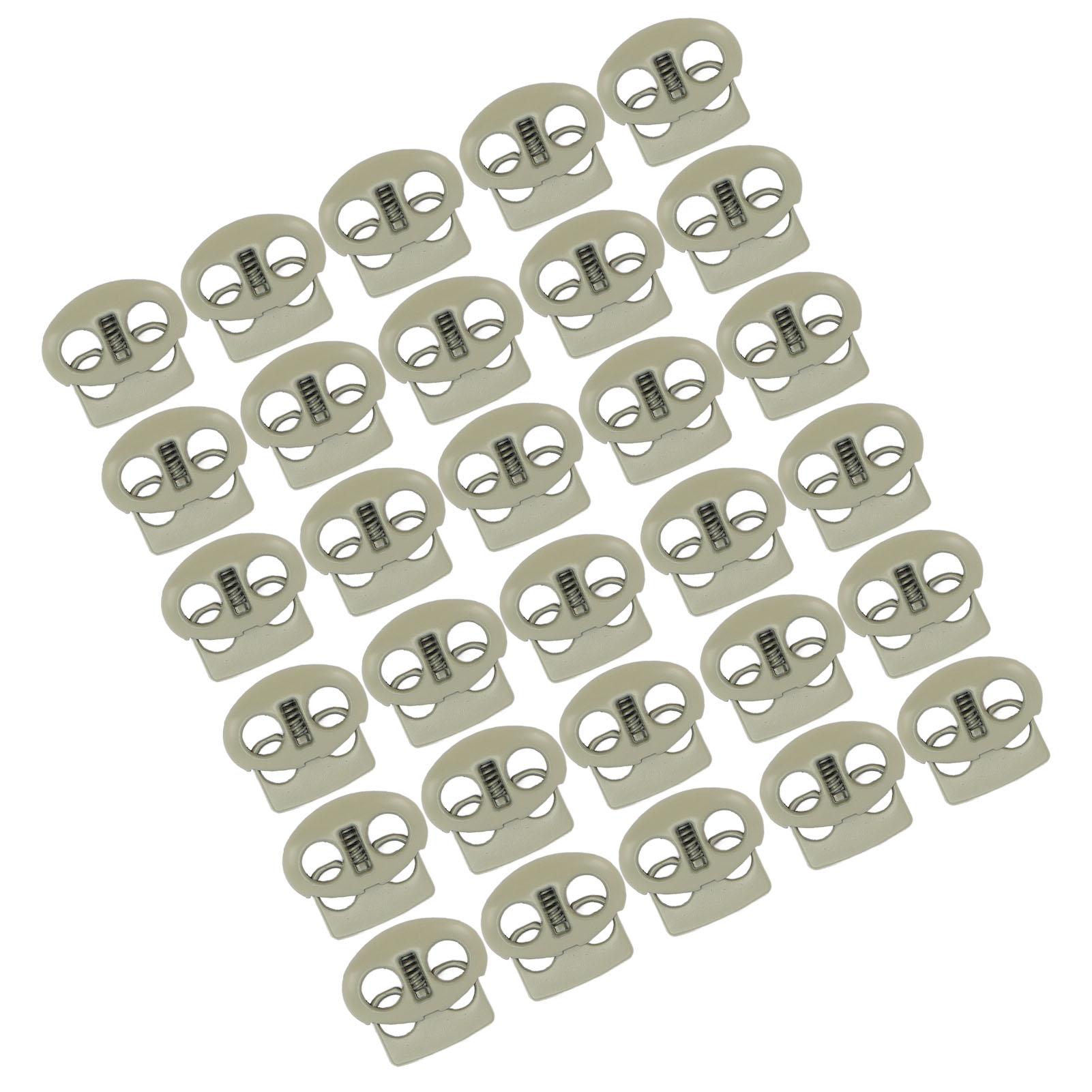 30 STUKS Metalen Koordstoppers Eindveer Stop Toggle Stoppers Roestvrij Lichtgewicht Lanyard Koord Toggle voor Trekkoord Kleding Schoenveters Rugzak La