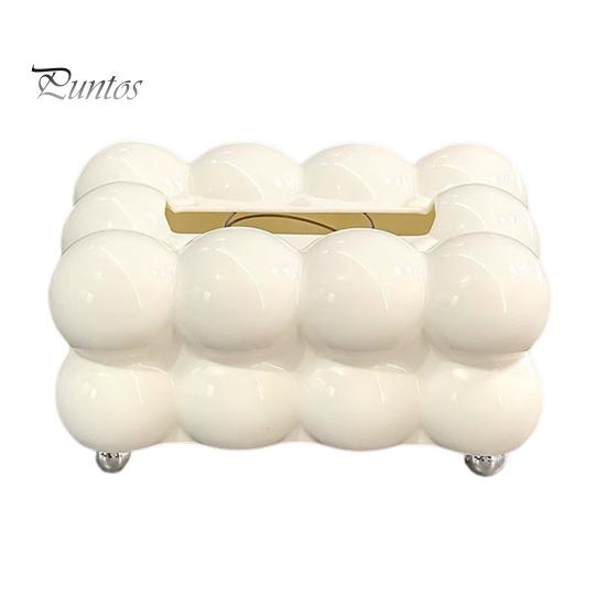 Tissue Box Storage Holder Large Capacity Spring Design Easy to Use Luxury Home Tissue Paper Organizer Desktop Decor