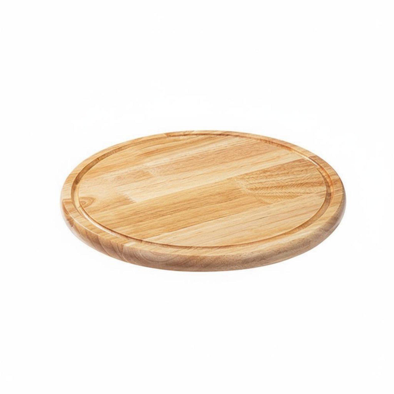 Oak Wood Dessert Tray with Rack Multi-Use Wooden Pizza Serving Stand Rustic Dessert Pedestal Sturdy Servingware Lightweight