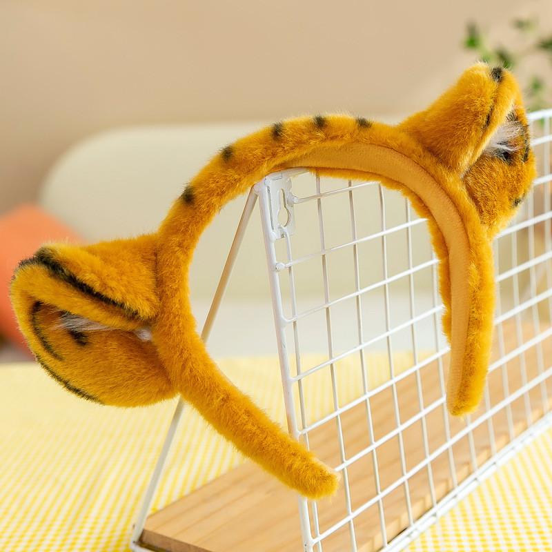 Simulation Cute Modeling Tiger Claw Tail Headband Stage Performance Gift Props
