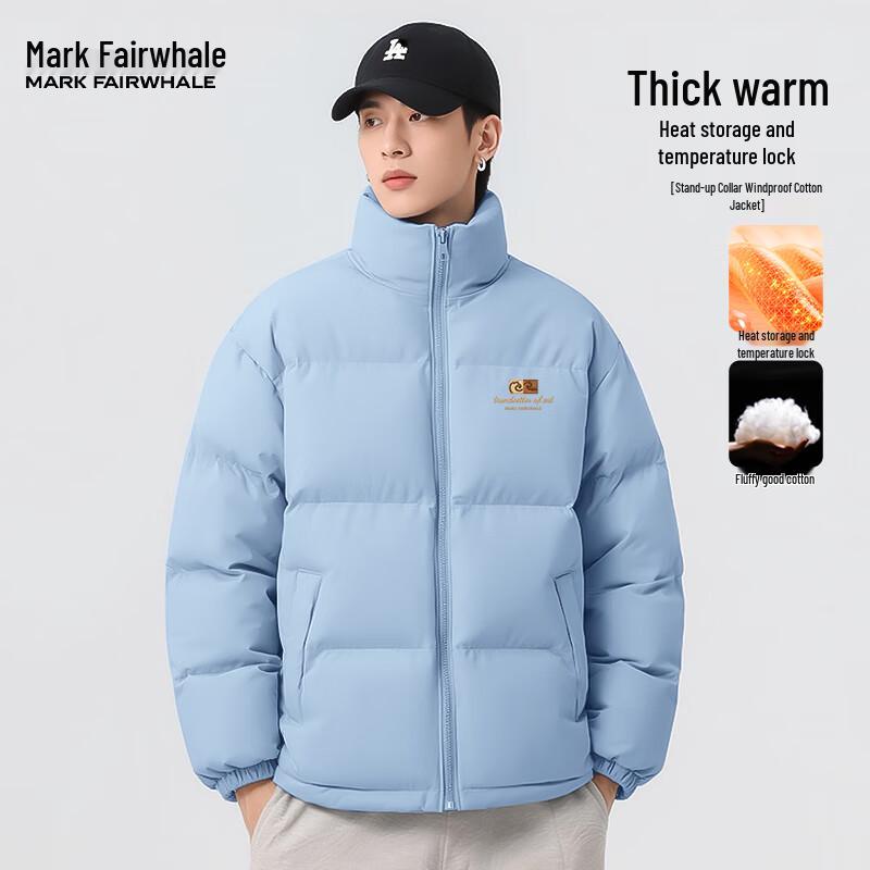 Mark Fairwhale Men s Winter Stand-Collar Puffer Jacket M