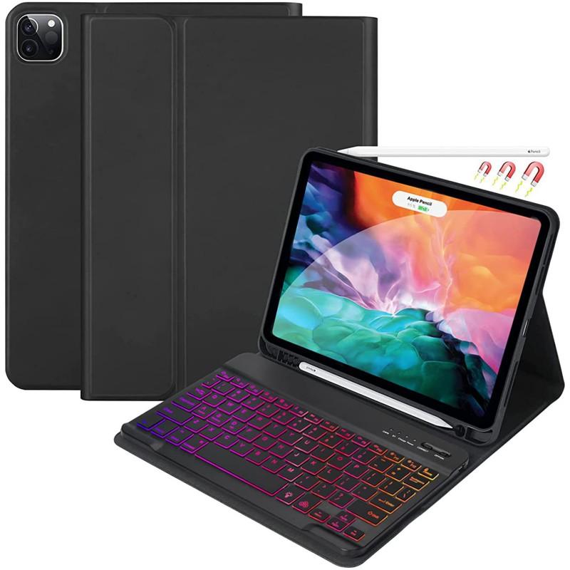 IPad 10.2 11-inch Pro Air Keyboard Case With Pen Slot Magnetic Stand PU Leather Cover Compatible 10th Gen 9th 8th