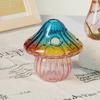 Colourful Glass Mushroom Vase For Plant Display Home Decor Table Centerpiece Hydroponic Aromatherapy Vase Desktop Art Decoration