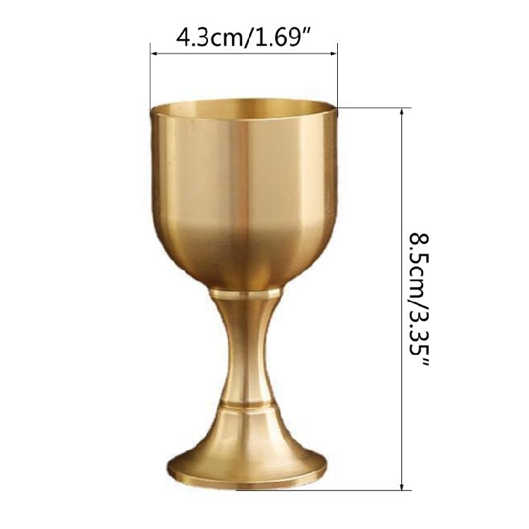 Glass Beverage Tumbler Cups Liquor Tumbler Copper Material for Wine Parties
