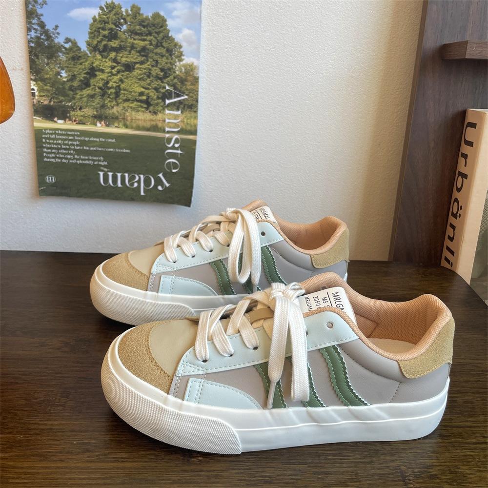 2025 spring and autumn new German training white shoes casual versatile canvas shoes women's low-top couple board shoes