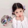 Handmade Floral Fan Hairpin Delicate Colorful Flower Design Anti-Slip Traditional Hair Accessory for Hanfu Travel Photo Shoots