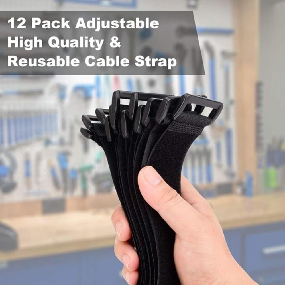 50/30/10PCS Hook and Loop Reusable Fastening Nylon Cable Securing Straps Durable Functional Ties Length 20cm Optional