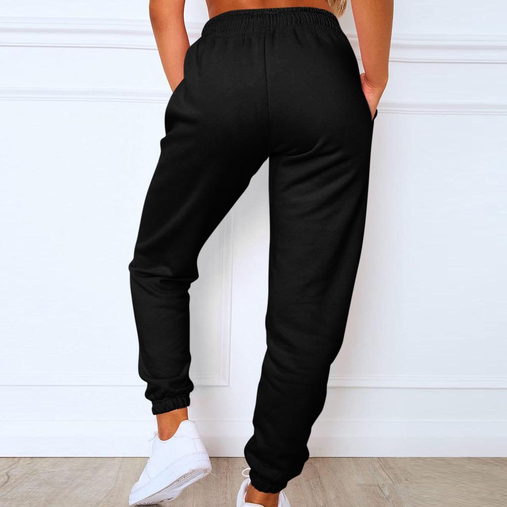 Cargo Sweatpants For Women Sport Solid Color Drawstring Pocket Casual Sweatpants Pants