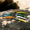 Sougayilang Fishing Baits 10Pcs Minnow Fishing Lures ABS Sinking Diving Swim Crankbait Hard Baits