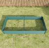 Raised Bed Metal Planter, Robust Sheet Steel, Rust Protection, Long Durability, Kit without Bottom, Ideal for Vegetables, Herbs & Flowers, Anthracite