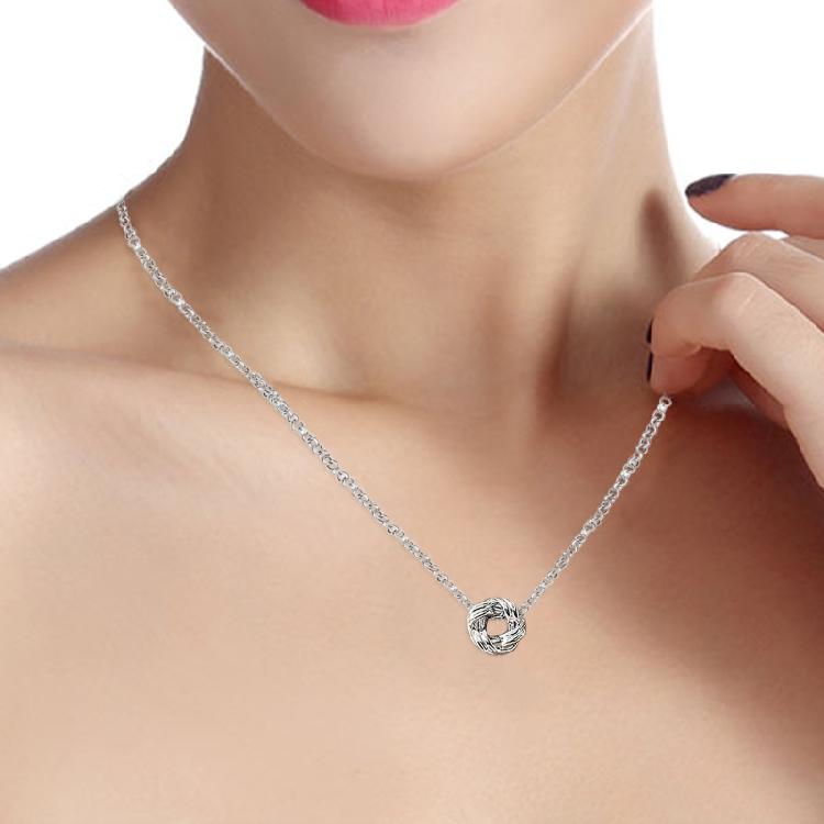 Knot Necklace for Best Friend Women Jewelry Gifts for Friends Silver Golden