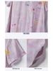 Retro Artistic Ramie Print Qipao Dress – V-neck, Short Sleeve, Mid-Length, Chinese Style for Summer