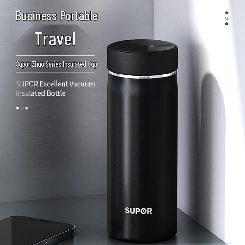 SUPOR 450mL 316L Stainless Steel Insulated Tea Mug with Infuser