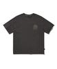 Peullukeu Sunrise Crack Pigment Short Sleeve T-Shirt Dark Gray Fst738