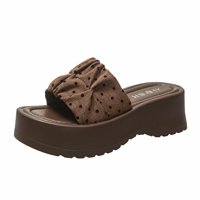Women Thick Sole Roman Beach Sandals Soft Summer Slides 34