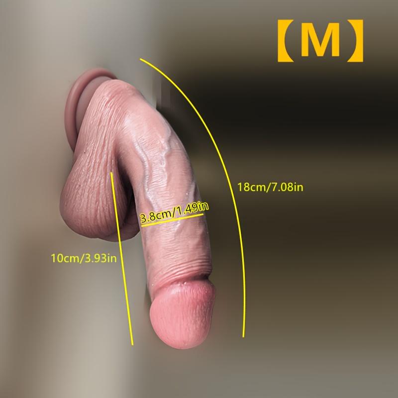 4 Sizes Ultra-Soft Realistic Silicone Dildo, Natural Flexible Design, Prominent Vein Texture, Strong Suction Cup, Premium Liquid Silicone Collection