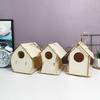 3pcs Wooden Bird House Minimalist Bird Feeder Home Crafts Bird Nest  Squirrel