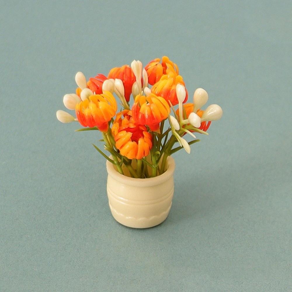 3pcs Plastic Dollhouse Miniature Simulation Vase  Doll House Accessories