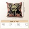 Singer M-Mf D-Doom Cushion Cover Natural Linen Organic Fabric Double-Sided Printing Sofa Home Decor Gift Pillow Case