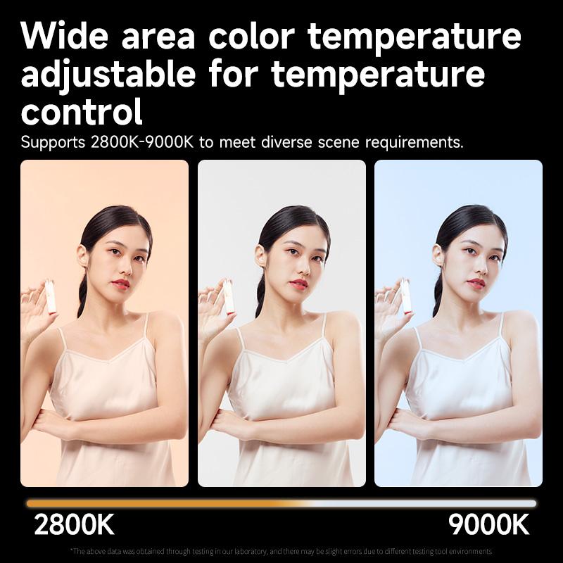 5-1PCS 40W LED Camera Light 2800K-9000K Handheld Fill Light 4400mAh Portable Rechargeable Photography Lighting Video Light