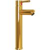 VidaXL Bathroom Mixer Tap Gold 12x30 Cm